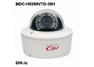Видеокамера HD-SDI купольная уличная антивандальная MDC-H8290VTD-30H