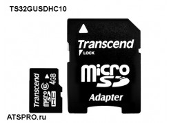 ����� ������ microSDHC 32 �� TS32GUSDHC10 ����