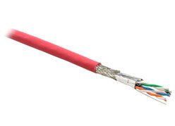 Hyperline SSTP4-C7-SOLID-INDOOR CAT.7 4*2*23/1WAG S/FTP FR-LSZH RD